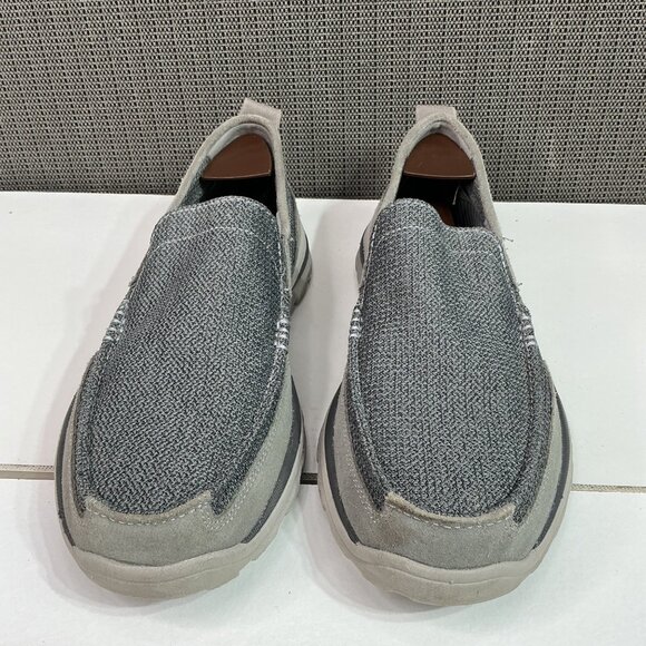 Skechers Relaxed Fit Memory Foam Slip-On Shoes Gray Size 11 Men's Casual - Picture 2 of 9